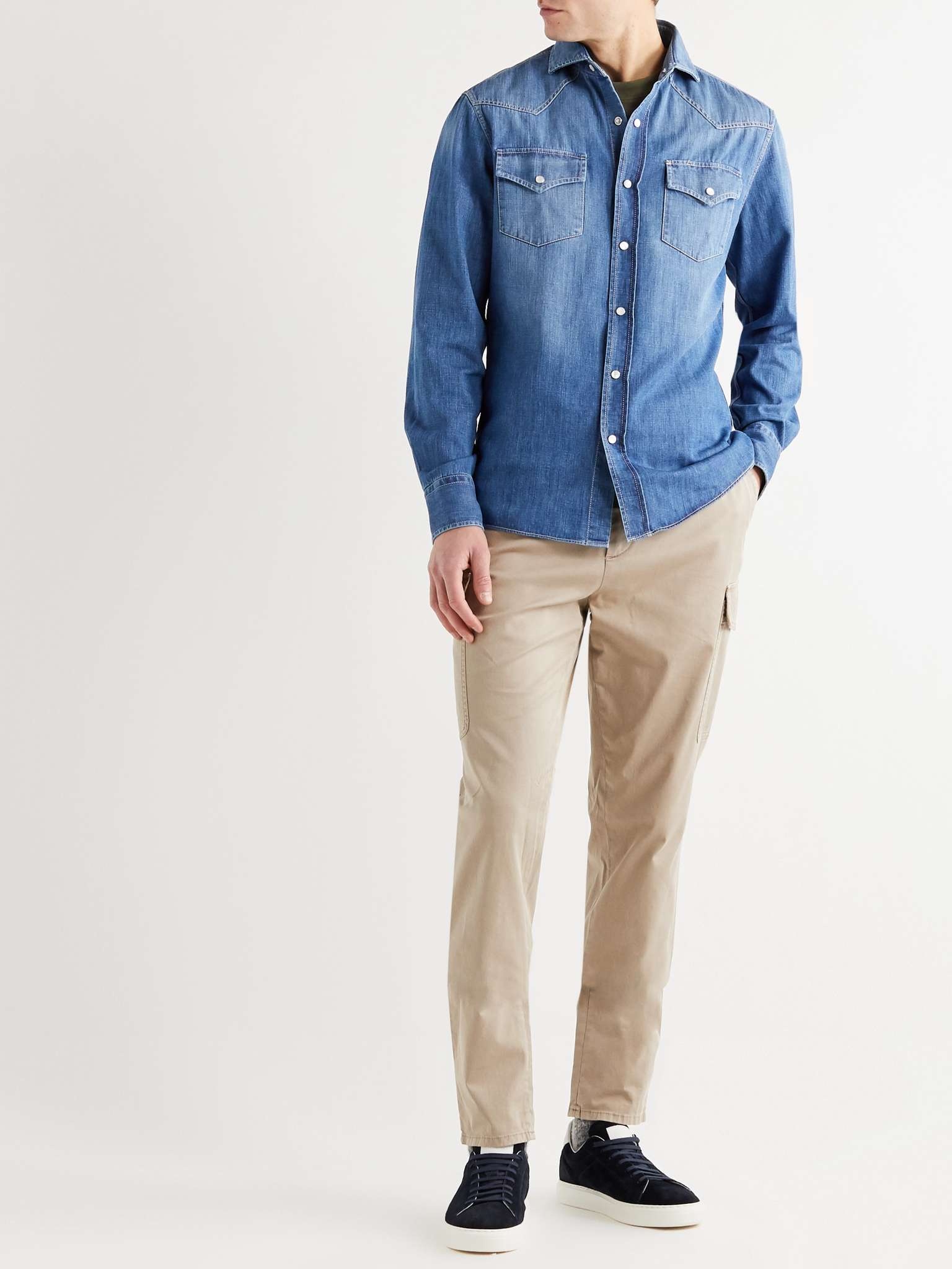 Denim Western Shirt - 7