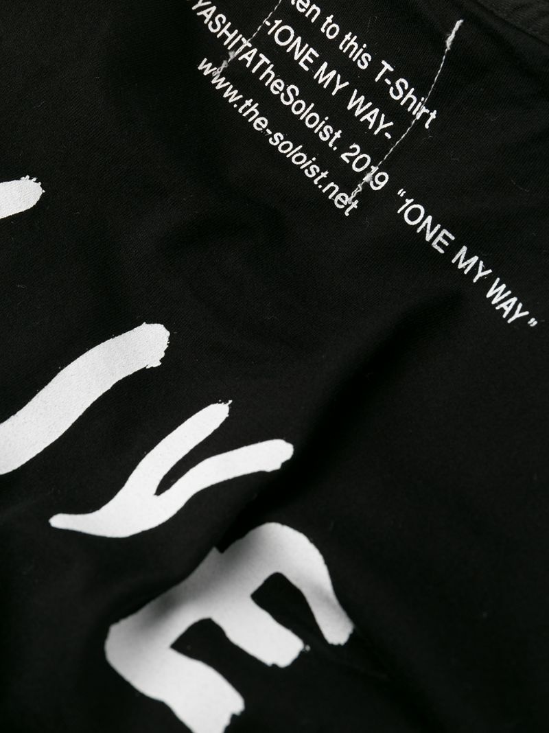 slogan print T-shirt - 7