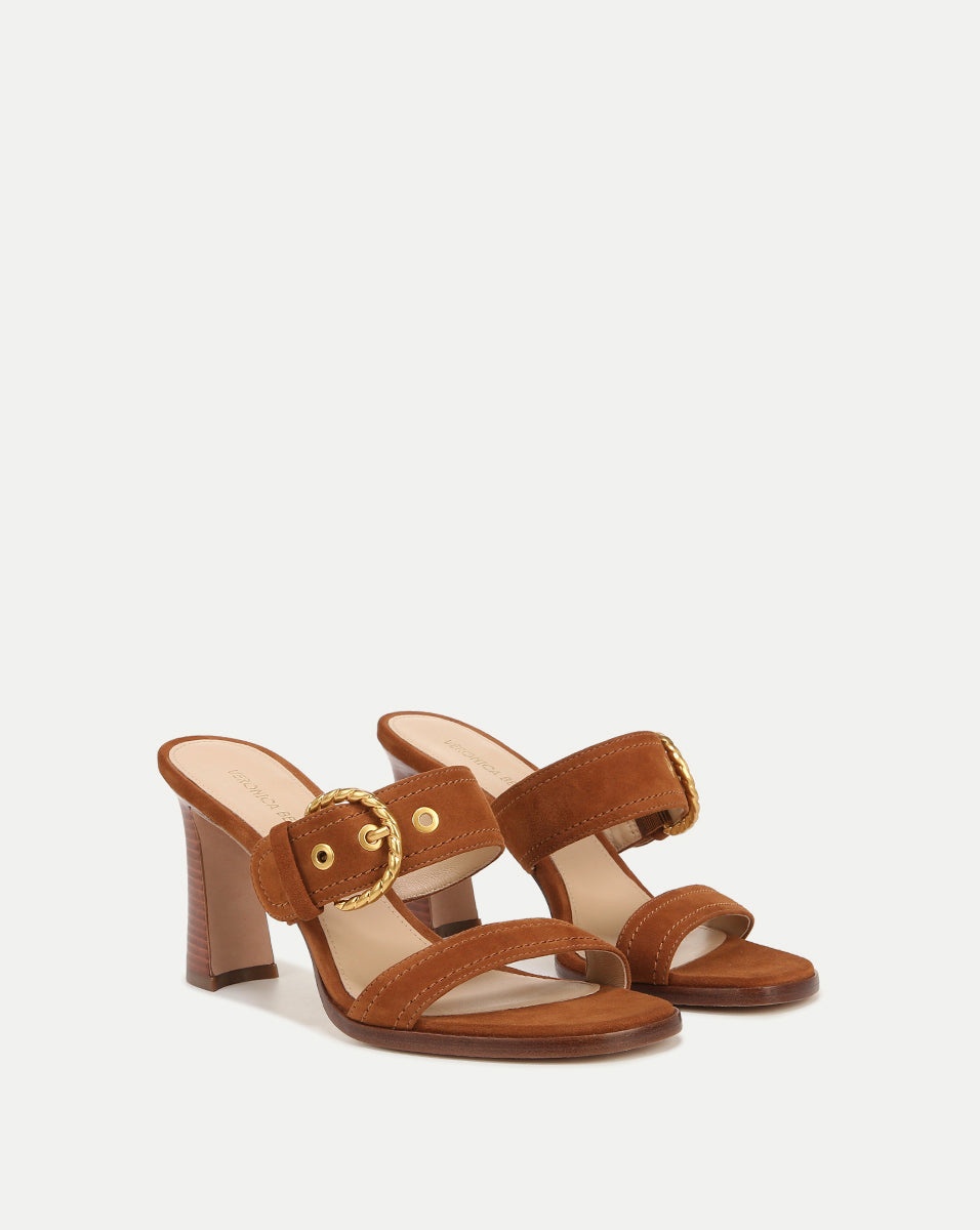 MARGAUX SUEDE BUCKLE SANDAL - 2