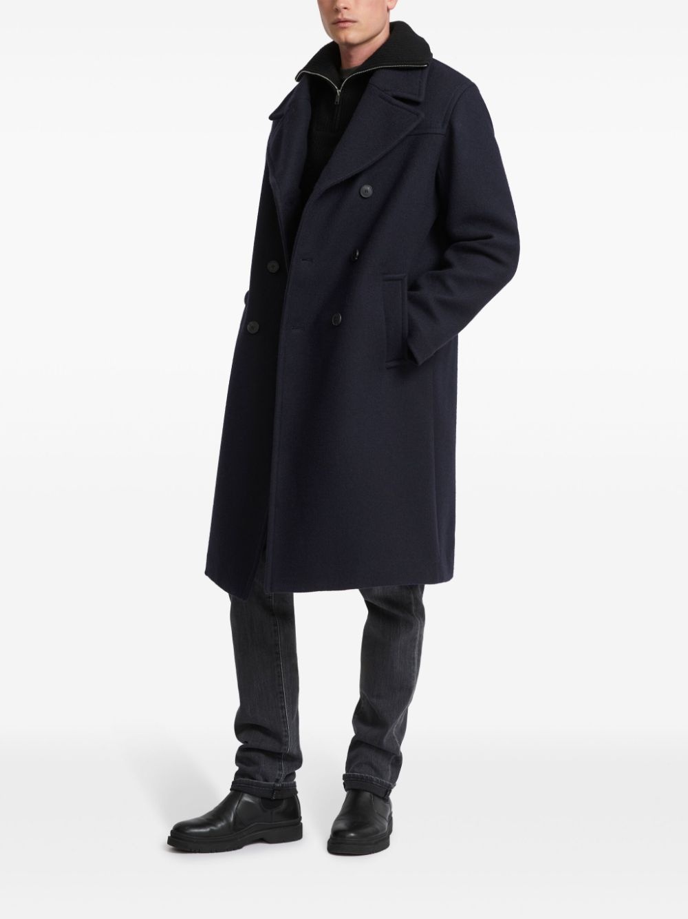 double-breasted coat - 2