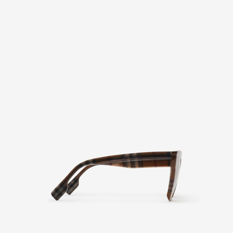 Check Bio-acetate Square Frame Sunglasses 4