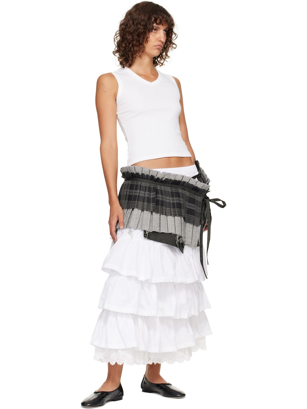 Khaki Pleats Layered Pocket Belt - 3