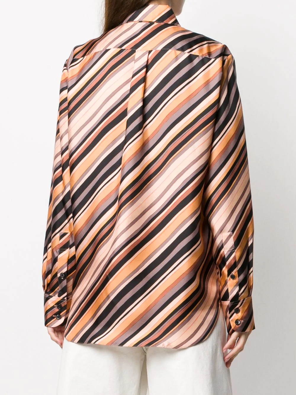 striped silk shirt - 4