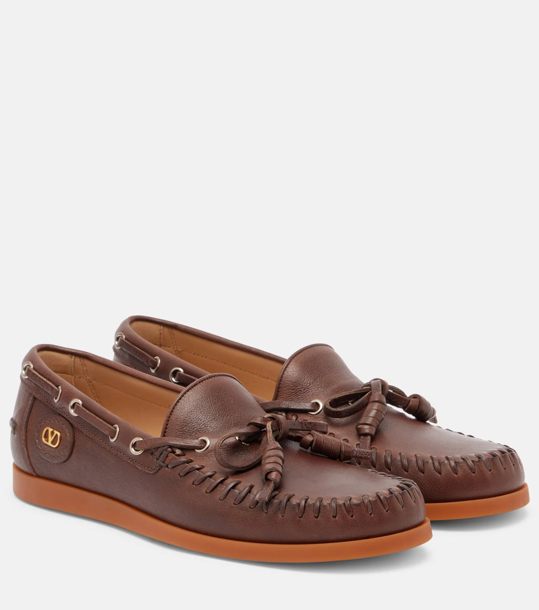 Palm Avenue leather boat shoes - 1