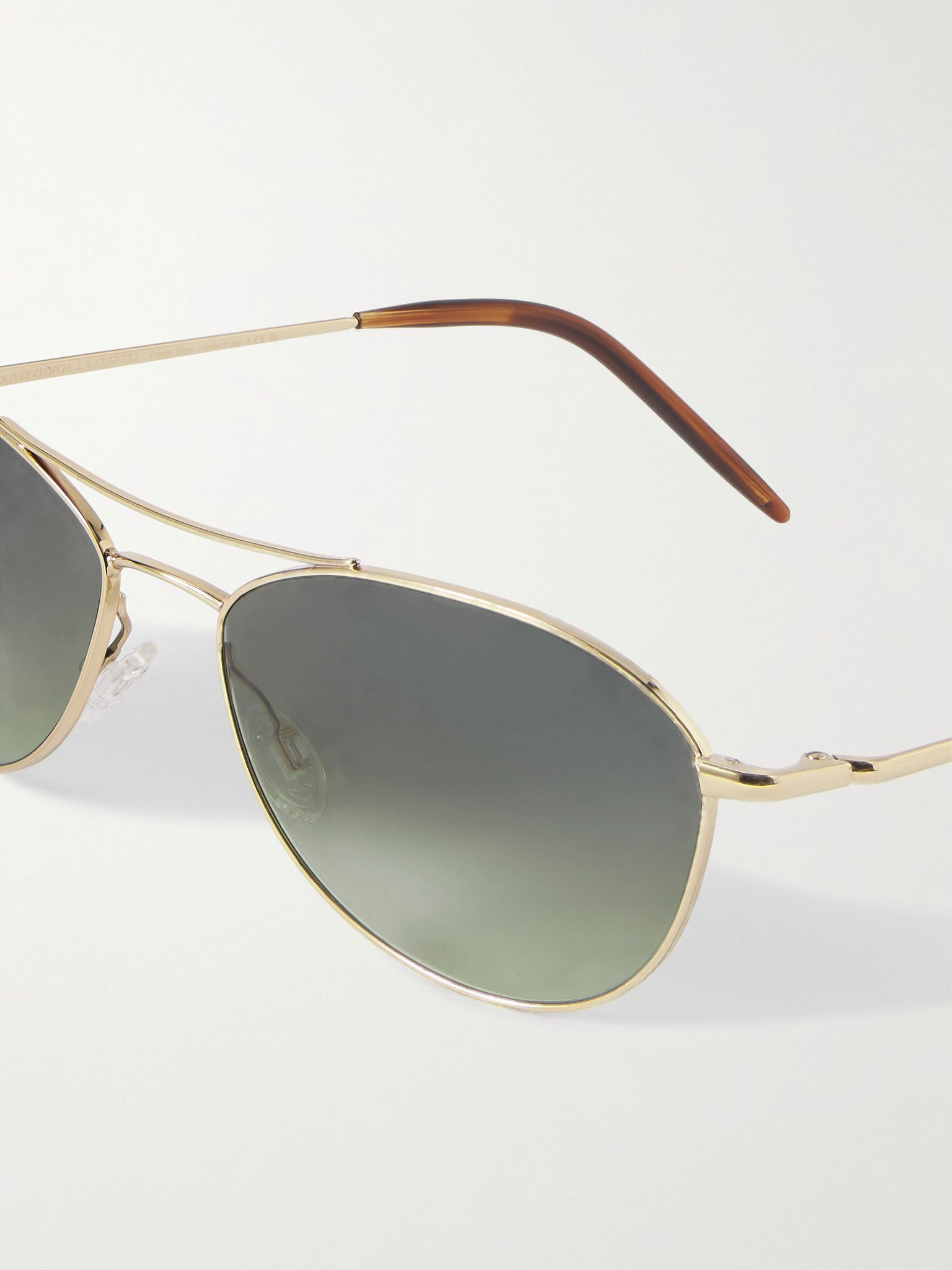 Aero II Aviator-Style Gold-Tone Sunglasses Gold - 3