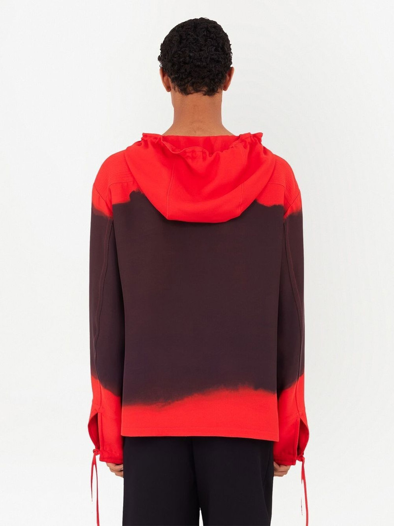 gradient-effect hooded kaftan 4
