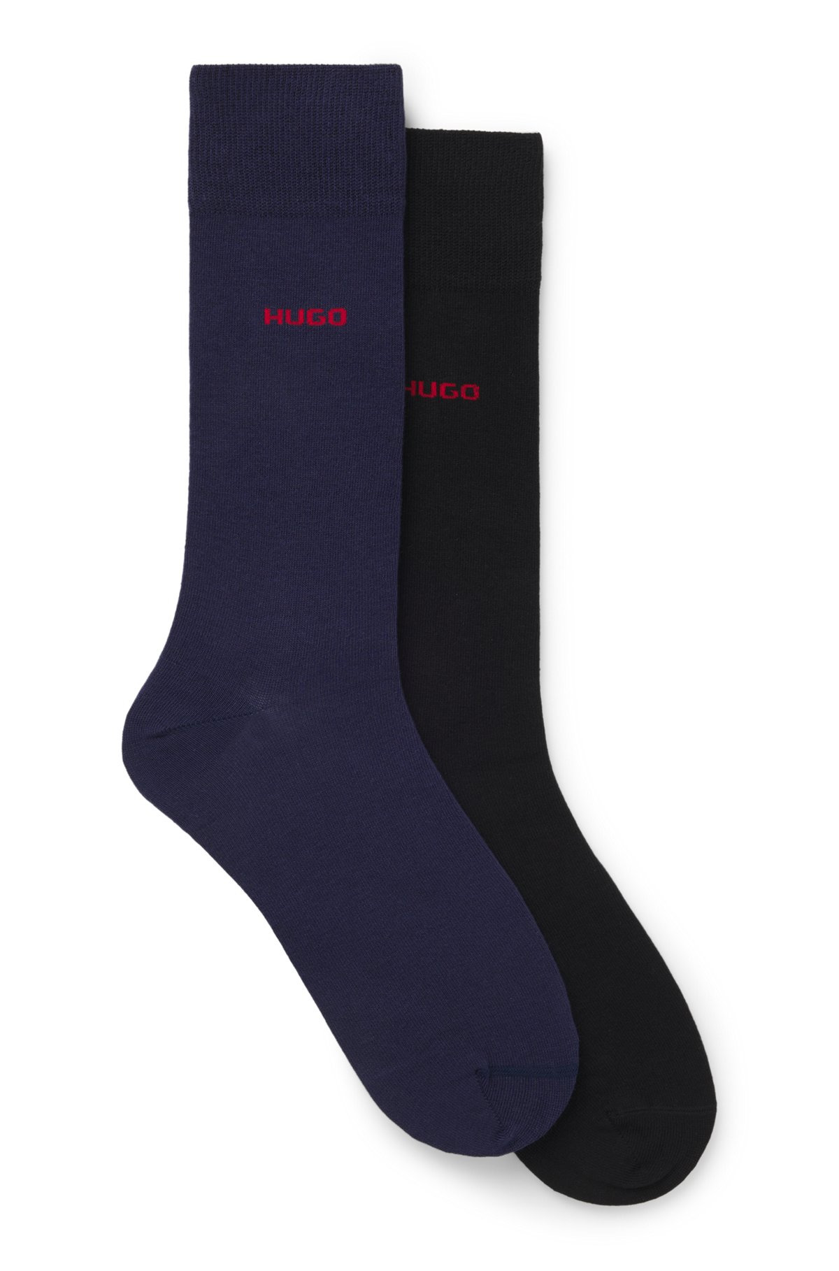 TWO-PACK OF REGULAR-LENGTH SOCKS IN STRETCH FABRIC - 1