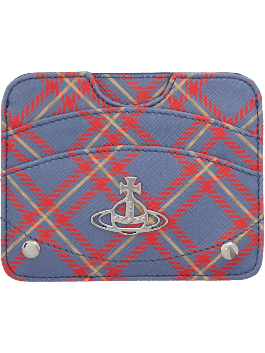 Blue & Orange Half Moon Card Holder - 1