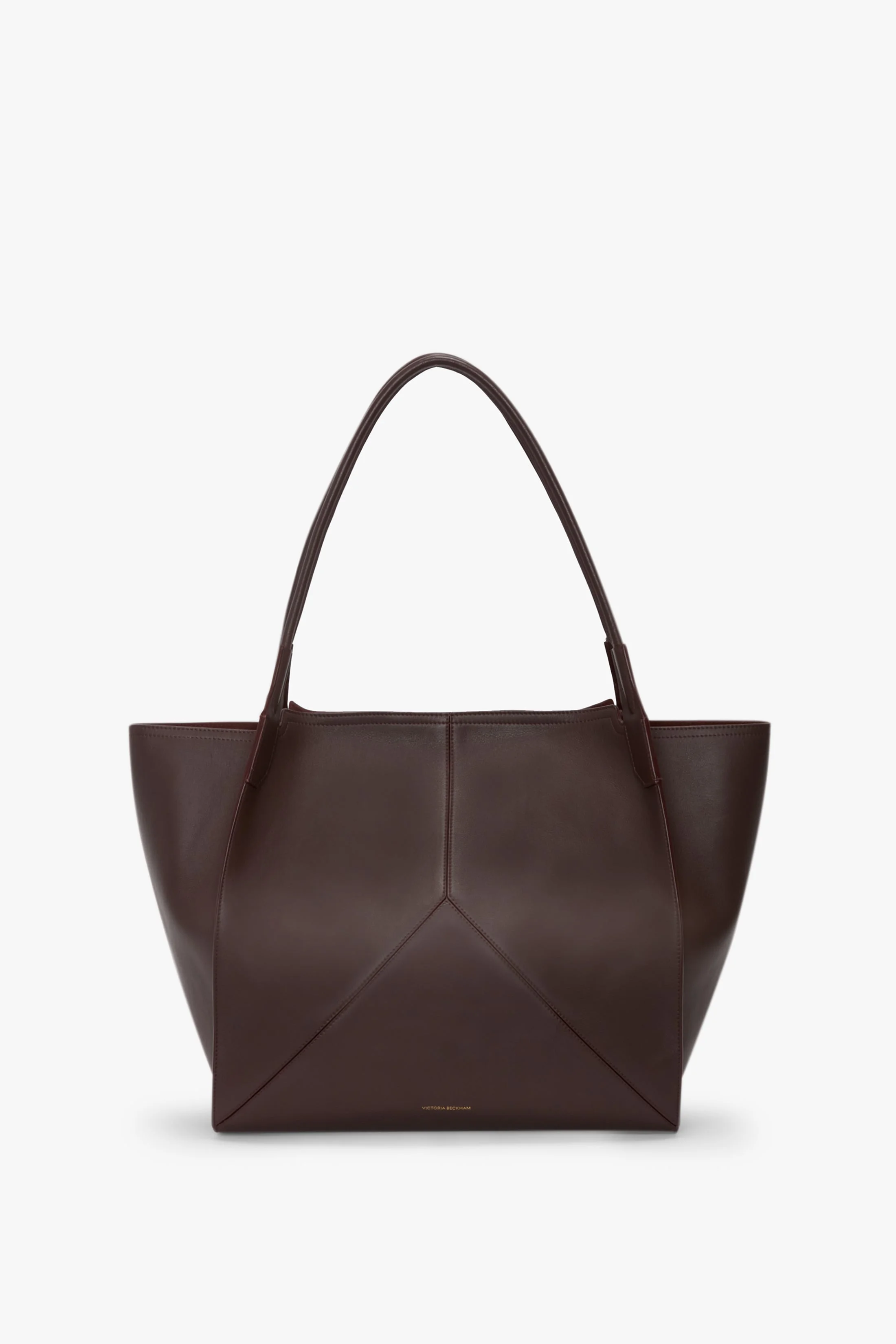 Victoria Tote In Burgundy Soft Leather - 1