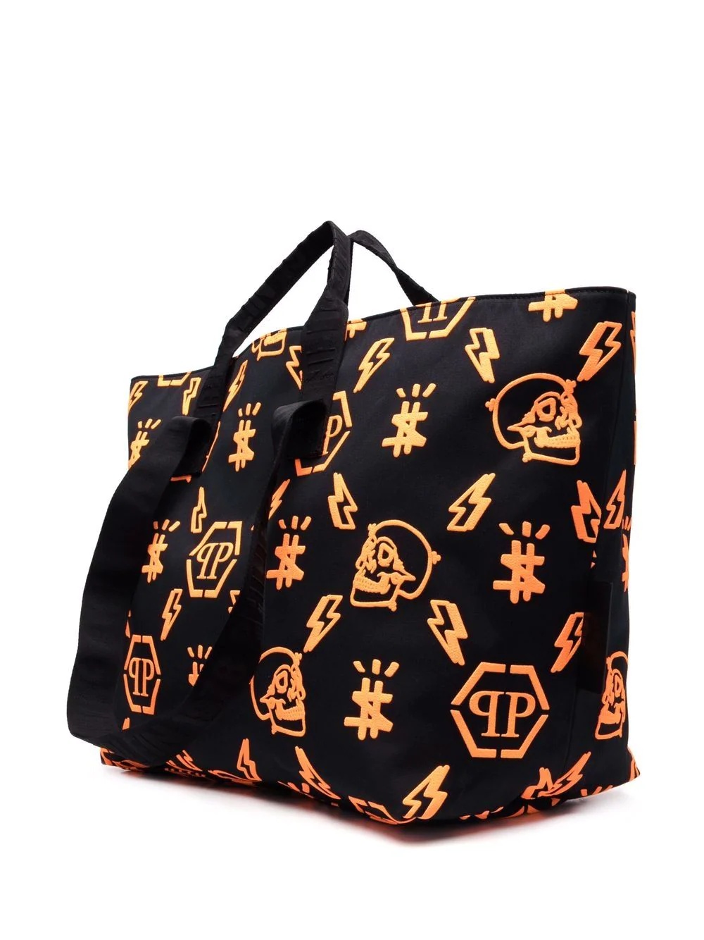 monogram pattern tote bag - 4