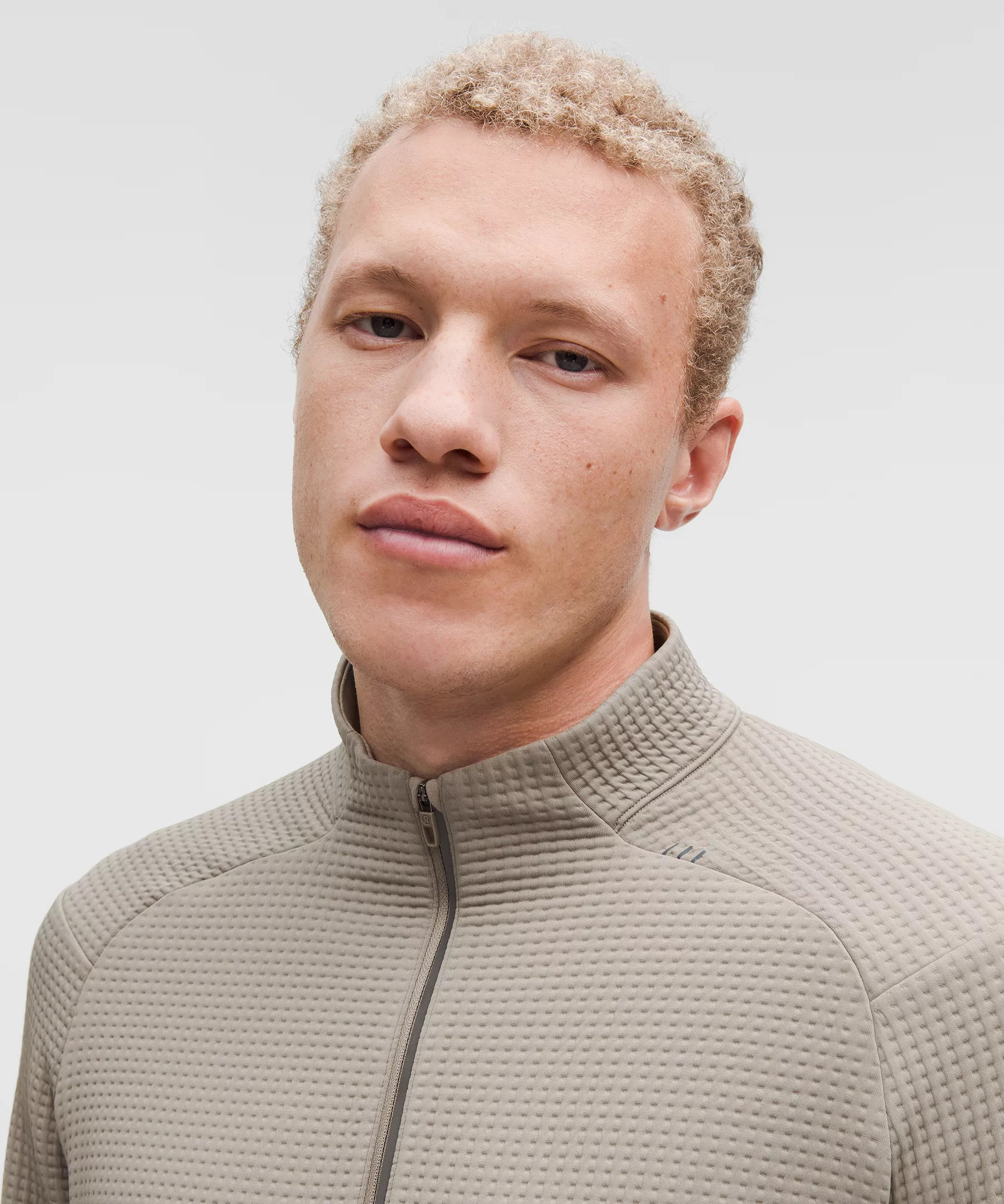 Waffle-Knit Half Zip - 4