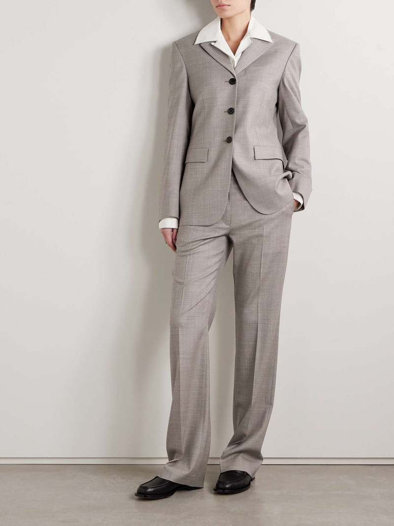 The Row Selene wool blazer Stone outlook