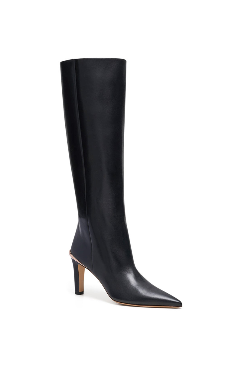 GABRIELA HEARST Aura Tall Boot in Black Leather outlook