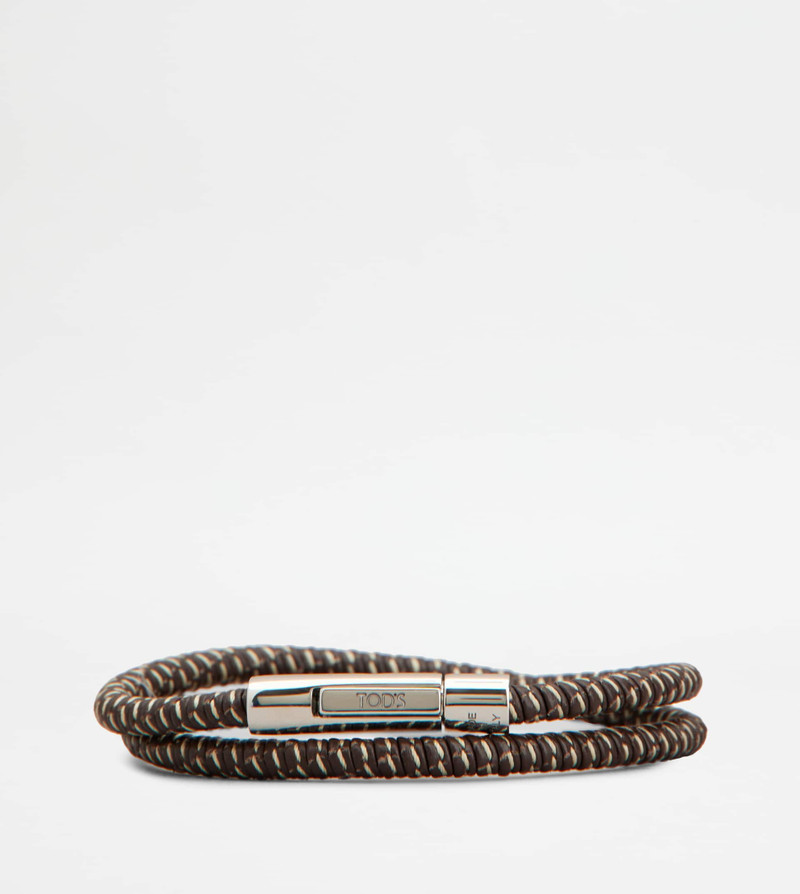MYCOLORS BRACELET IN LEATHER - BROWN 1