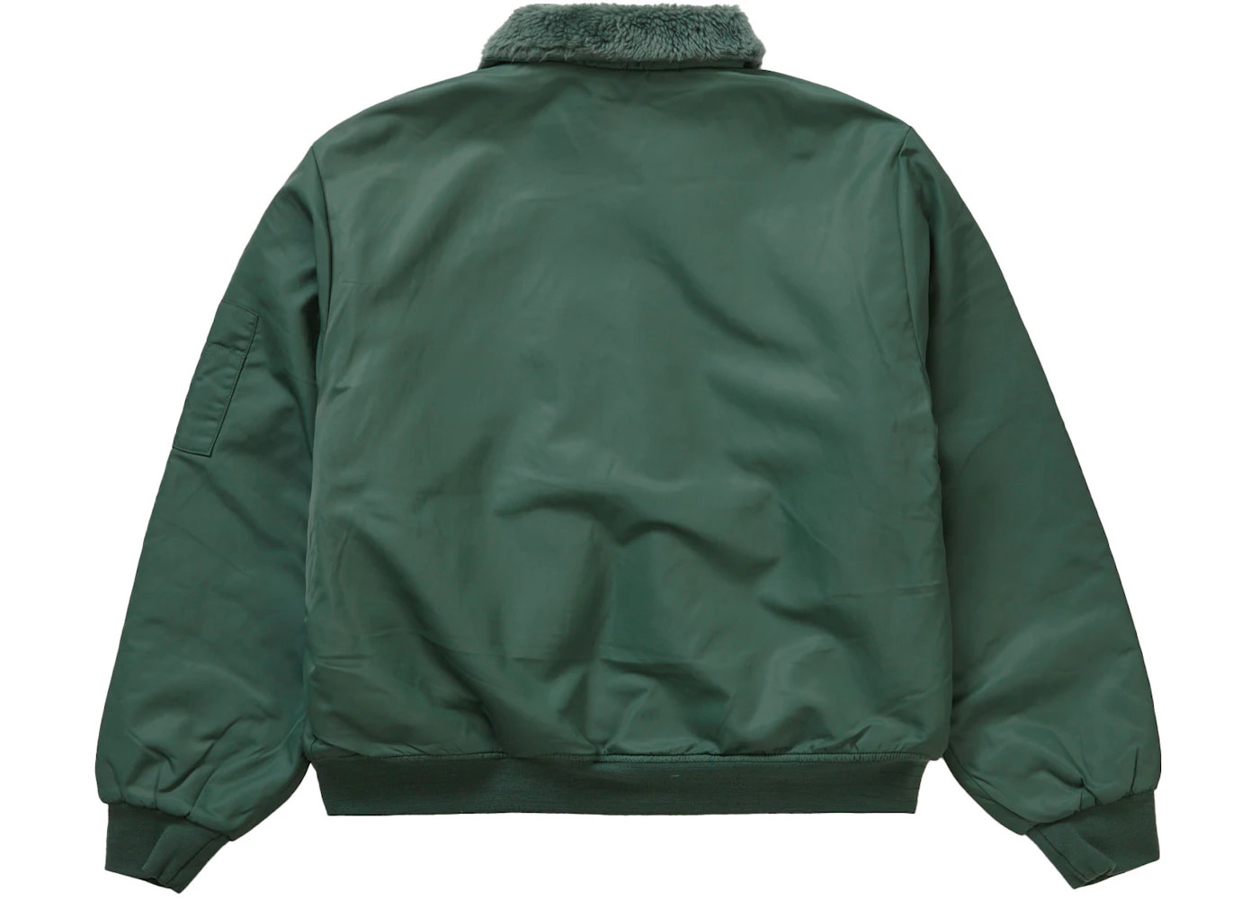 Supreme Dickies Fur Collar Bomber Jacket Green - 3