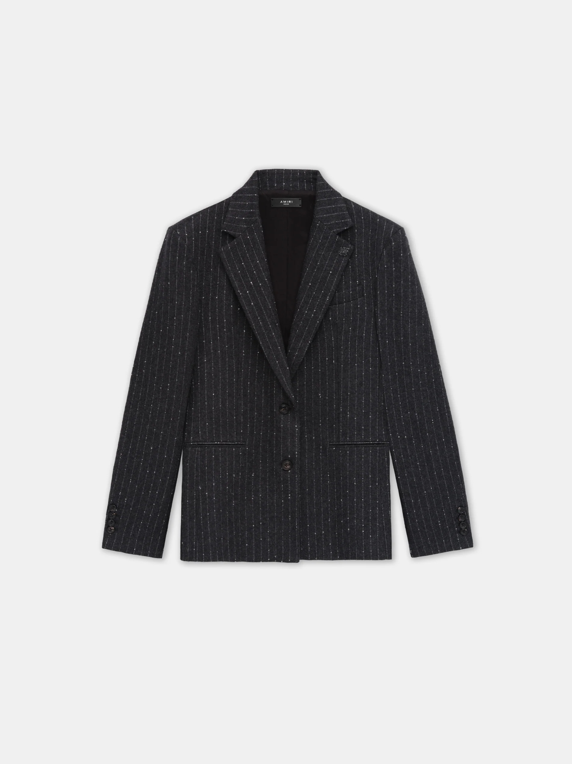 WOMEN'S SEQUIN PINSTRIPE BLAZER - 2