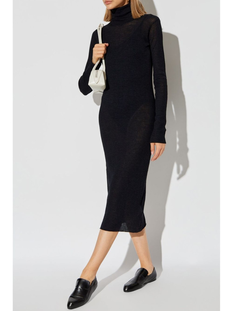 Jil Sander ribbed high-neck midi dress outlook
