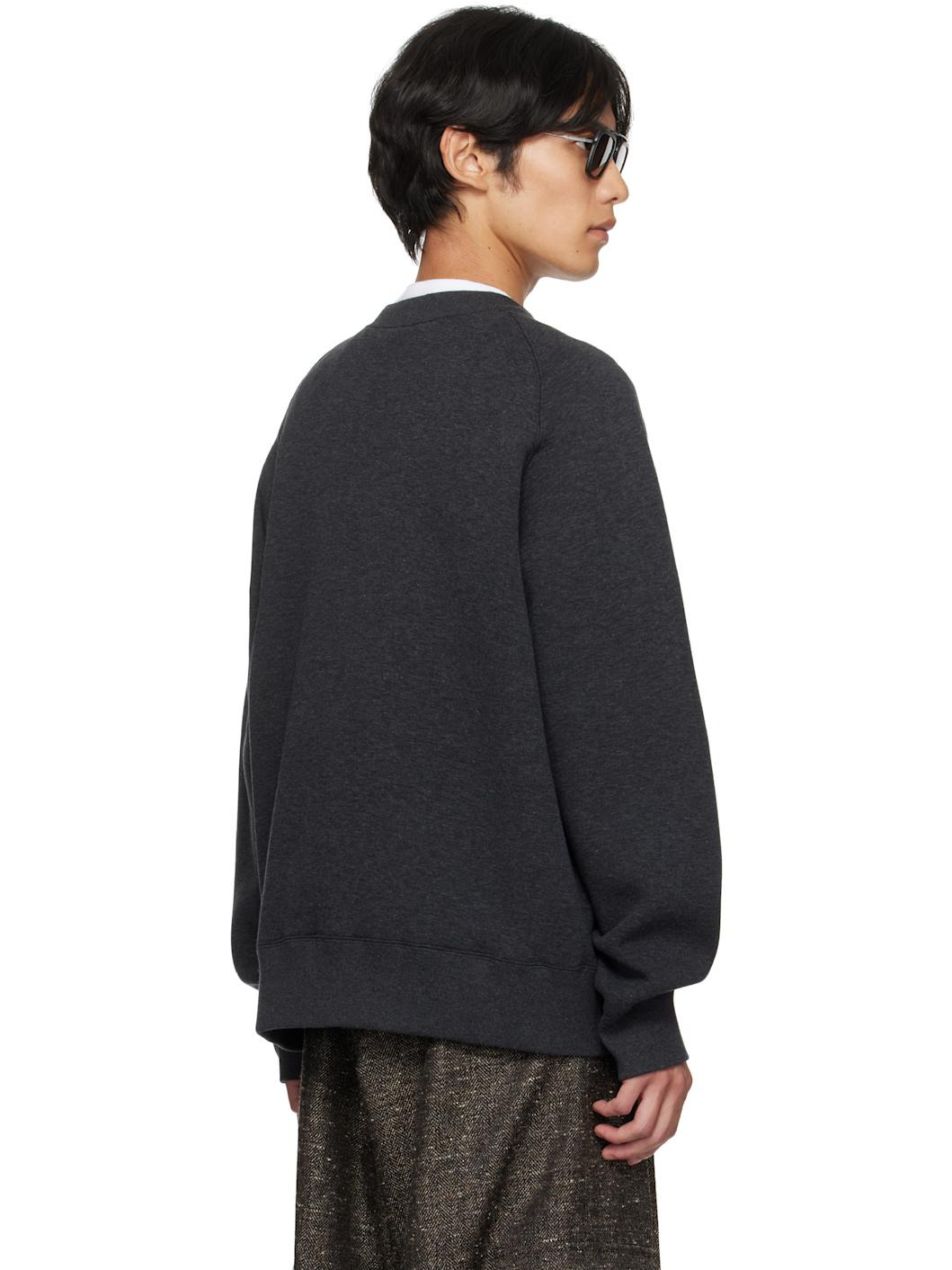 Gray Sponge Sweat Sweatshirt - 3
