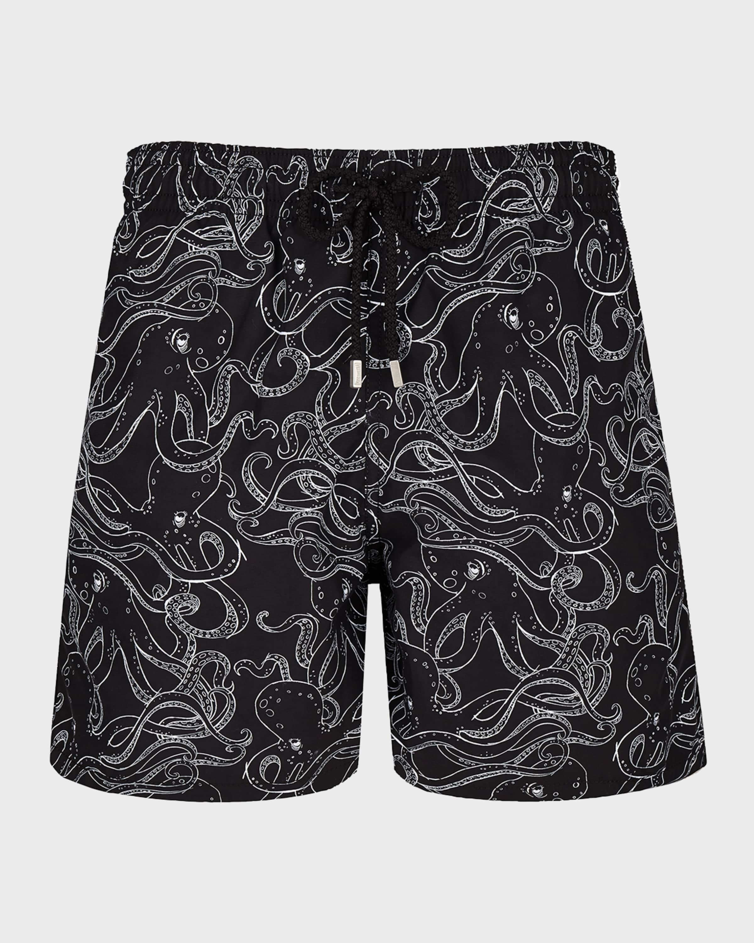 Vilebrequin Men's Octopus-Print Swim Shorts neimanmarcus