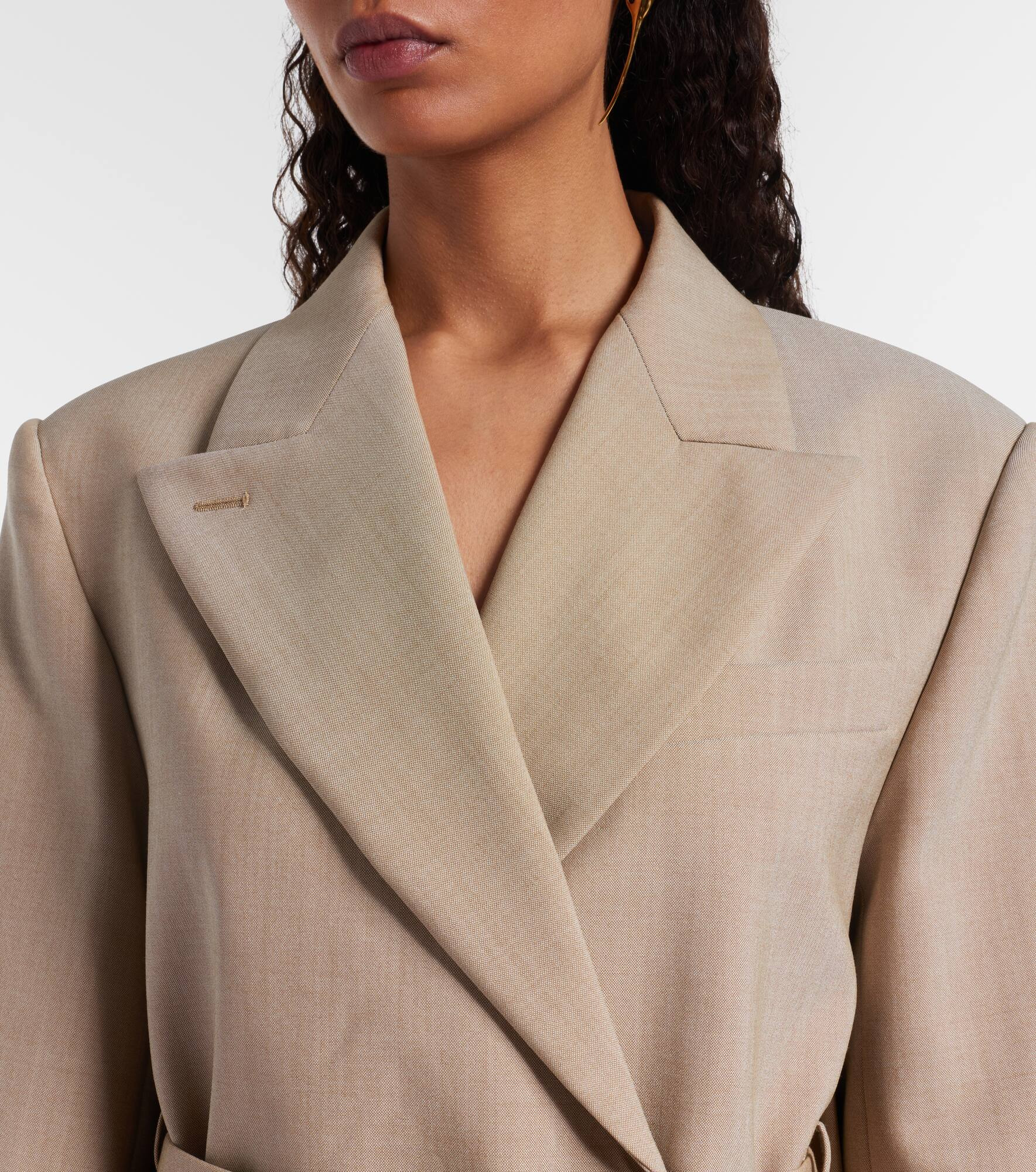 Tubinga belted virgin wool blazer - 4