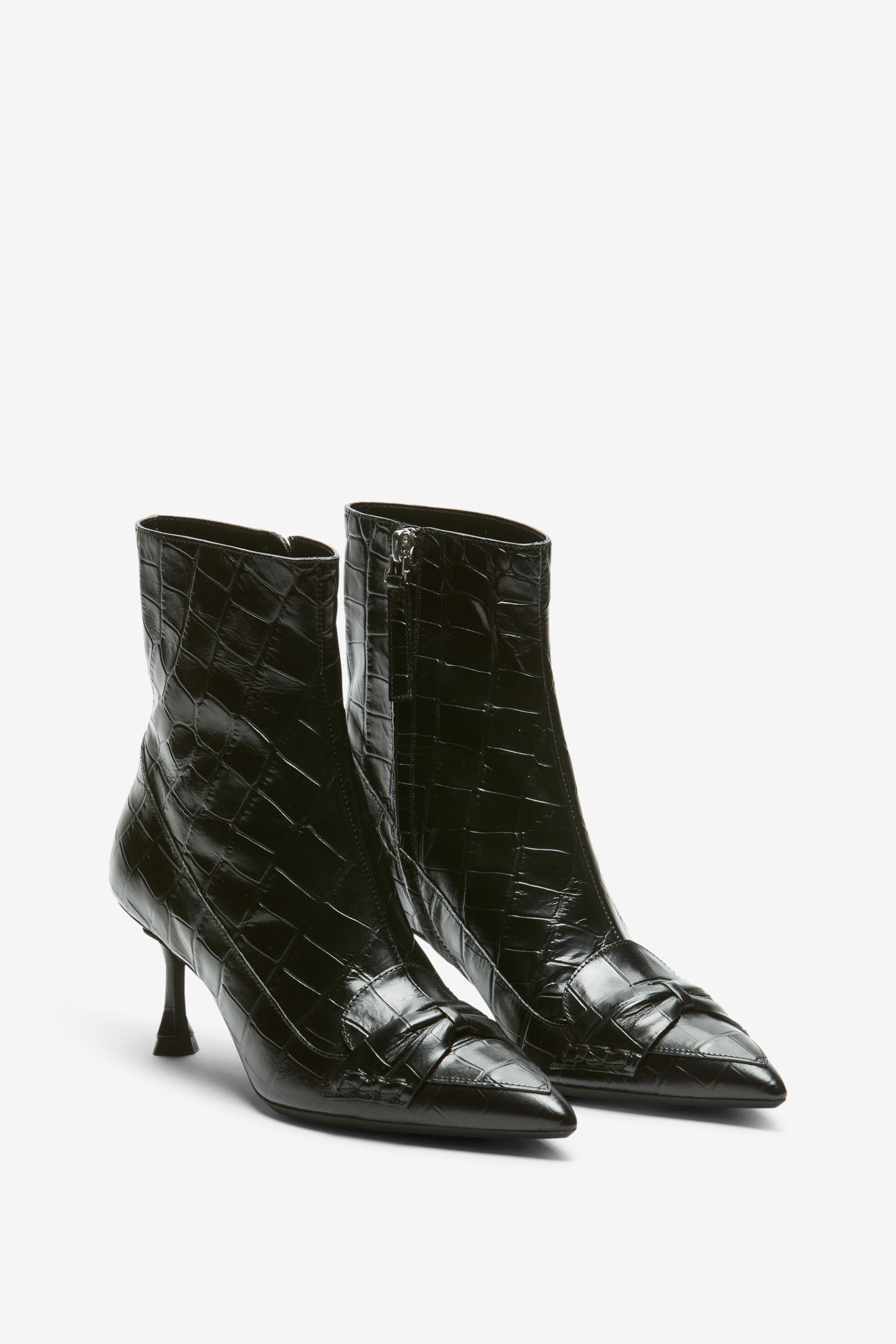 BOW-EMBELLISHED ANKLE BOOTS - 2