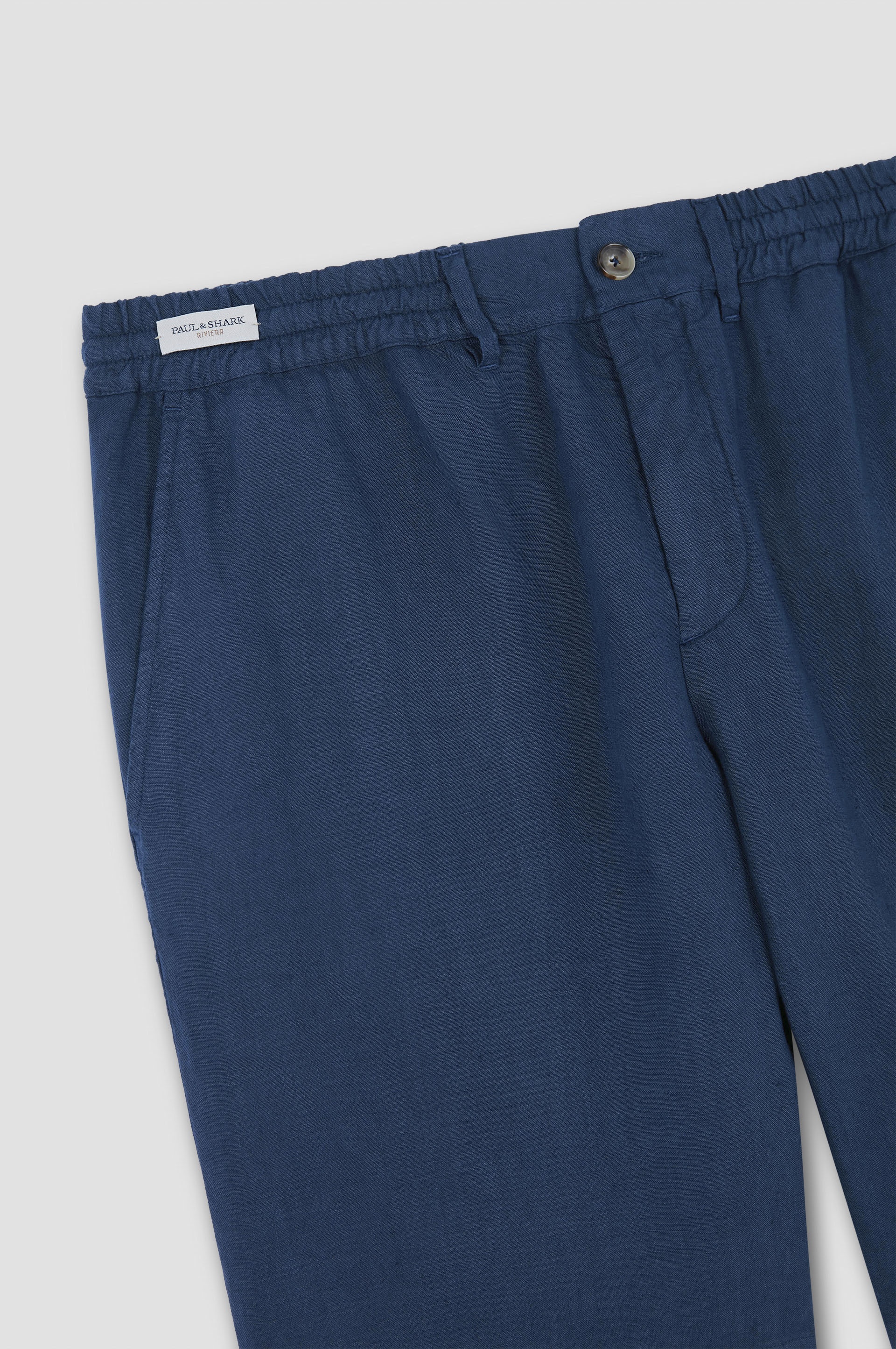 GARMENT-DYED LINEN BERMUDA - 5