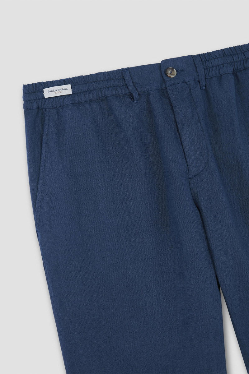 GARMENT-DYED LINEN BERMUDA 5