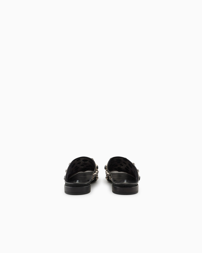 GIORGIO ARMANI GIORGIO ARMANI X 10 CORSO COMO MULES IN MESH AND ENCRUSTED RHINESTONES outlook