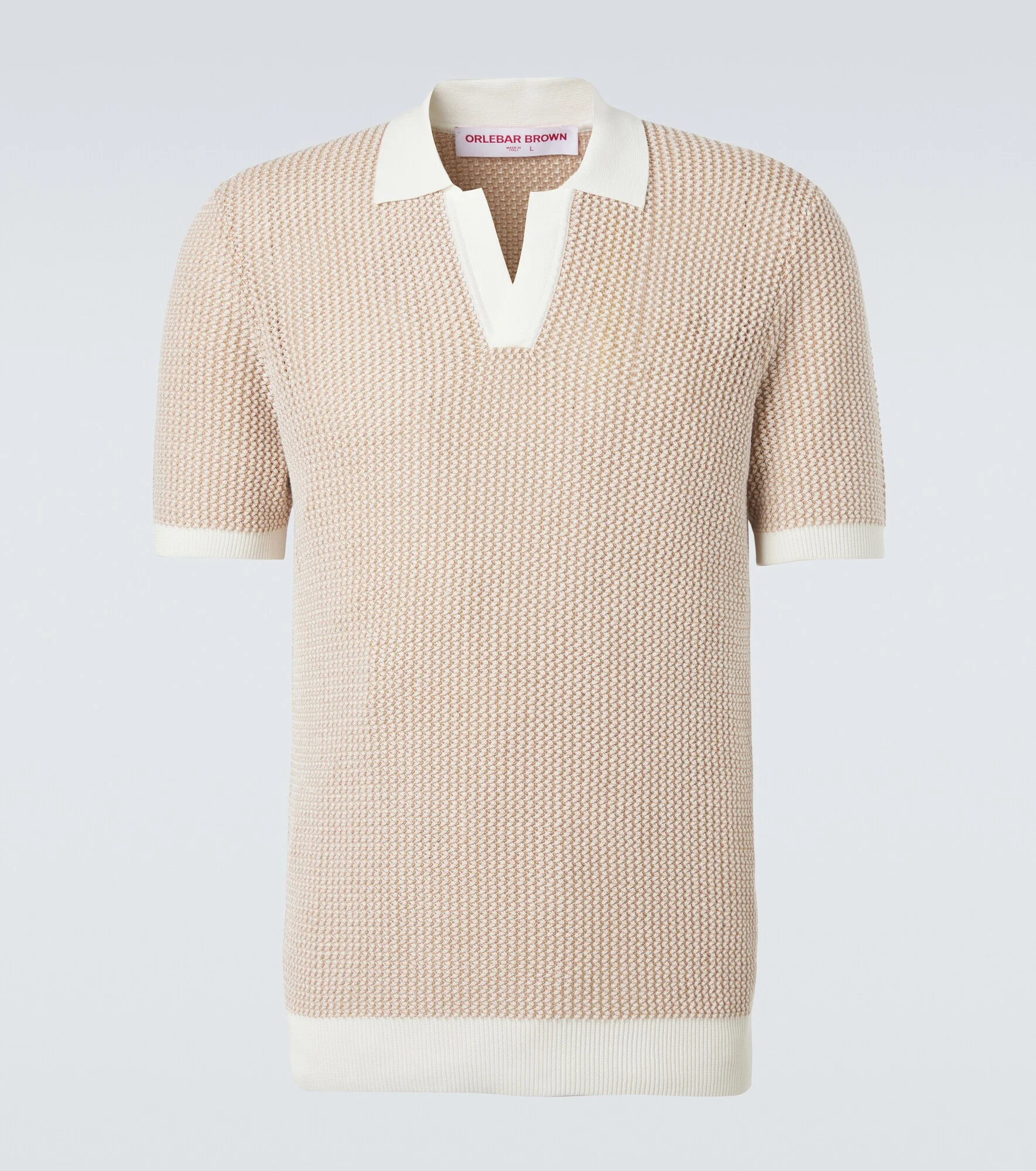 Horton crochet cotton polo sweater - 1