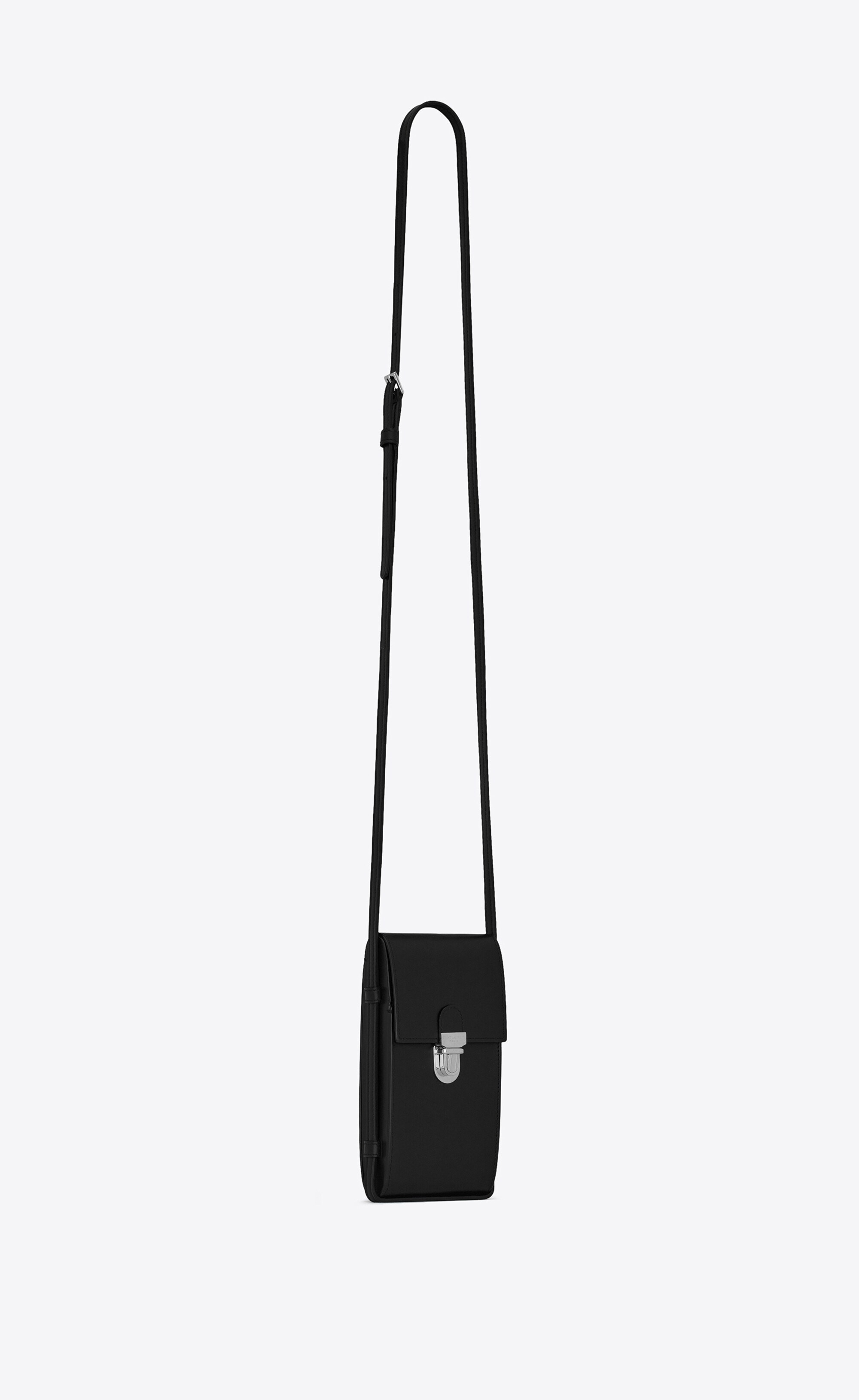 tuc phone pouch with strap in supple calfskin - 5