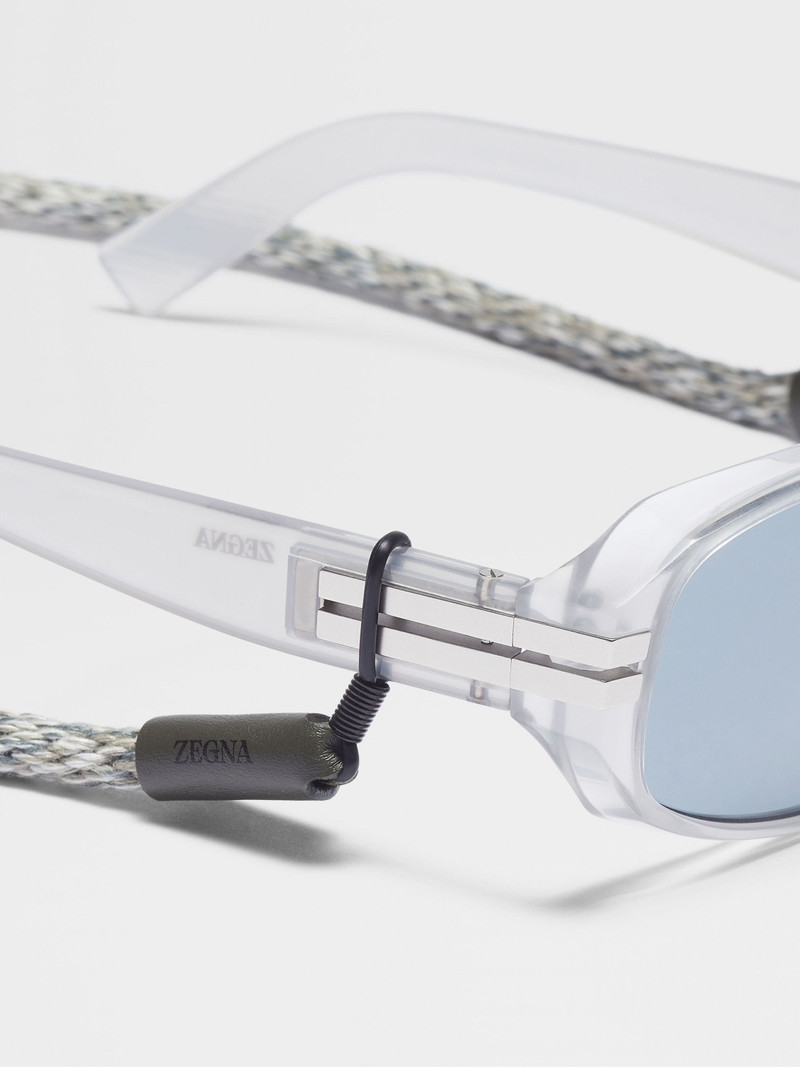 LIGHT GREY ACETATE SUNGLASSES 5