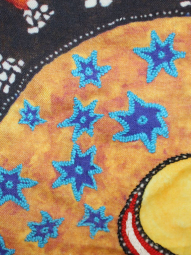 star-print embroidered scarf 4