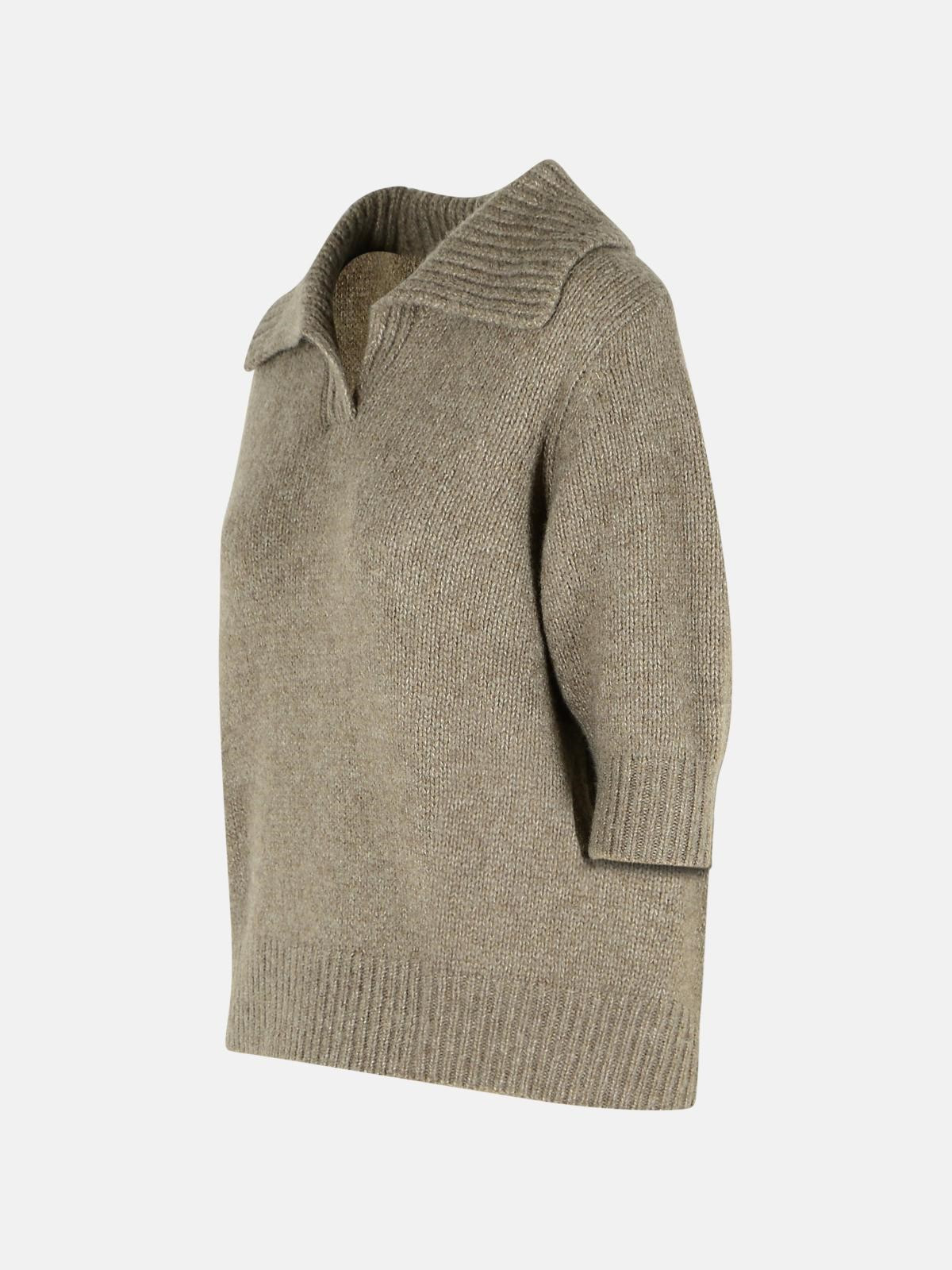 'LAILAI' CASHMERE NOUGAT SWEATER - 2