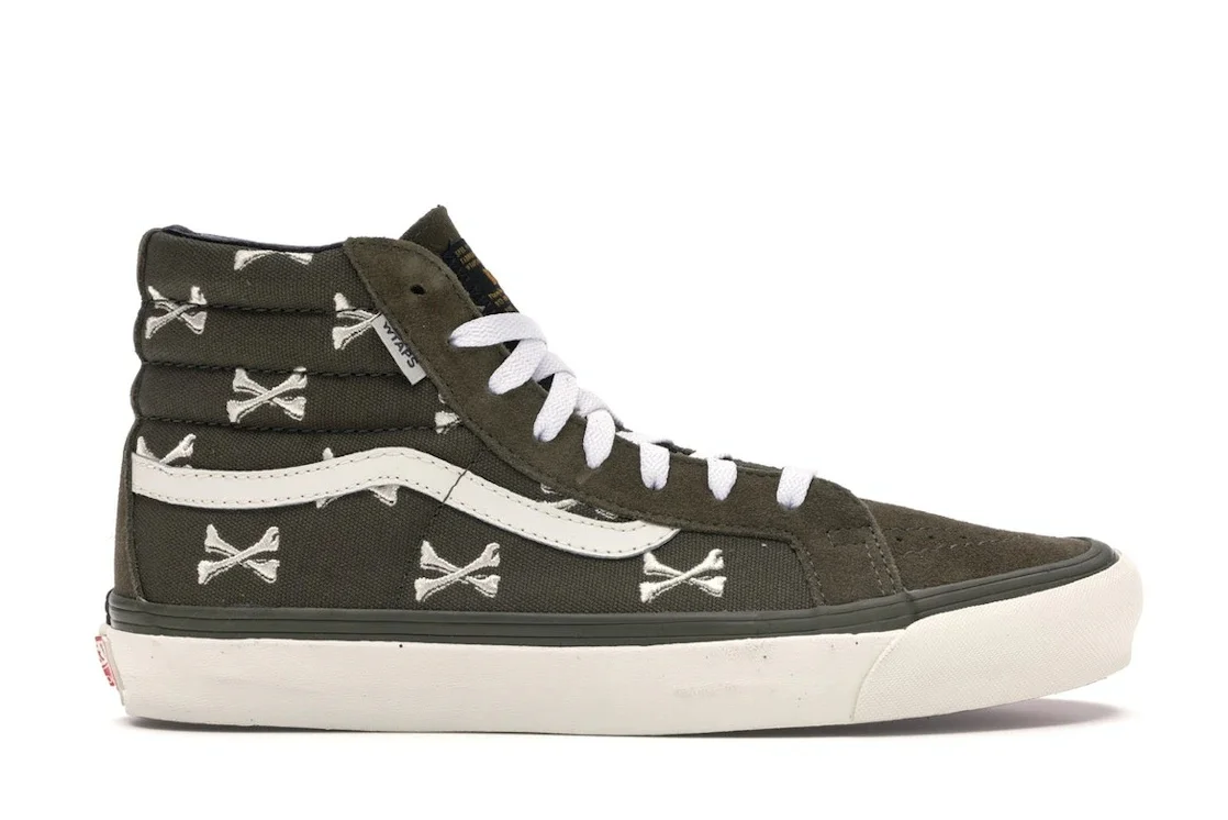 Vans Sk8-Hi WTAPS Olive Crossbones - 1