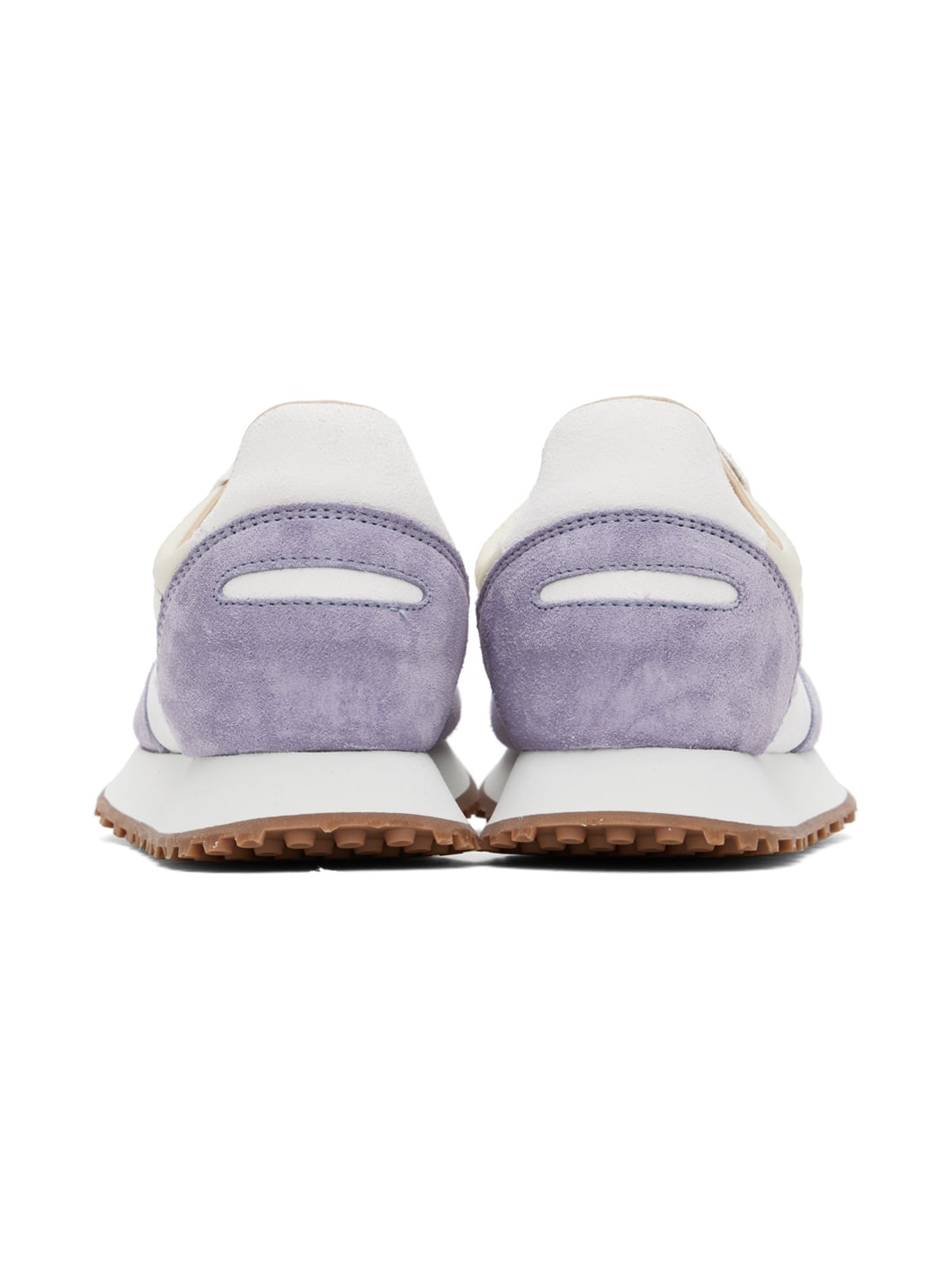 White & Purple Tempo Sneakers - 2