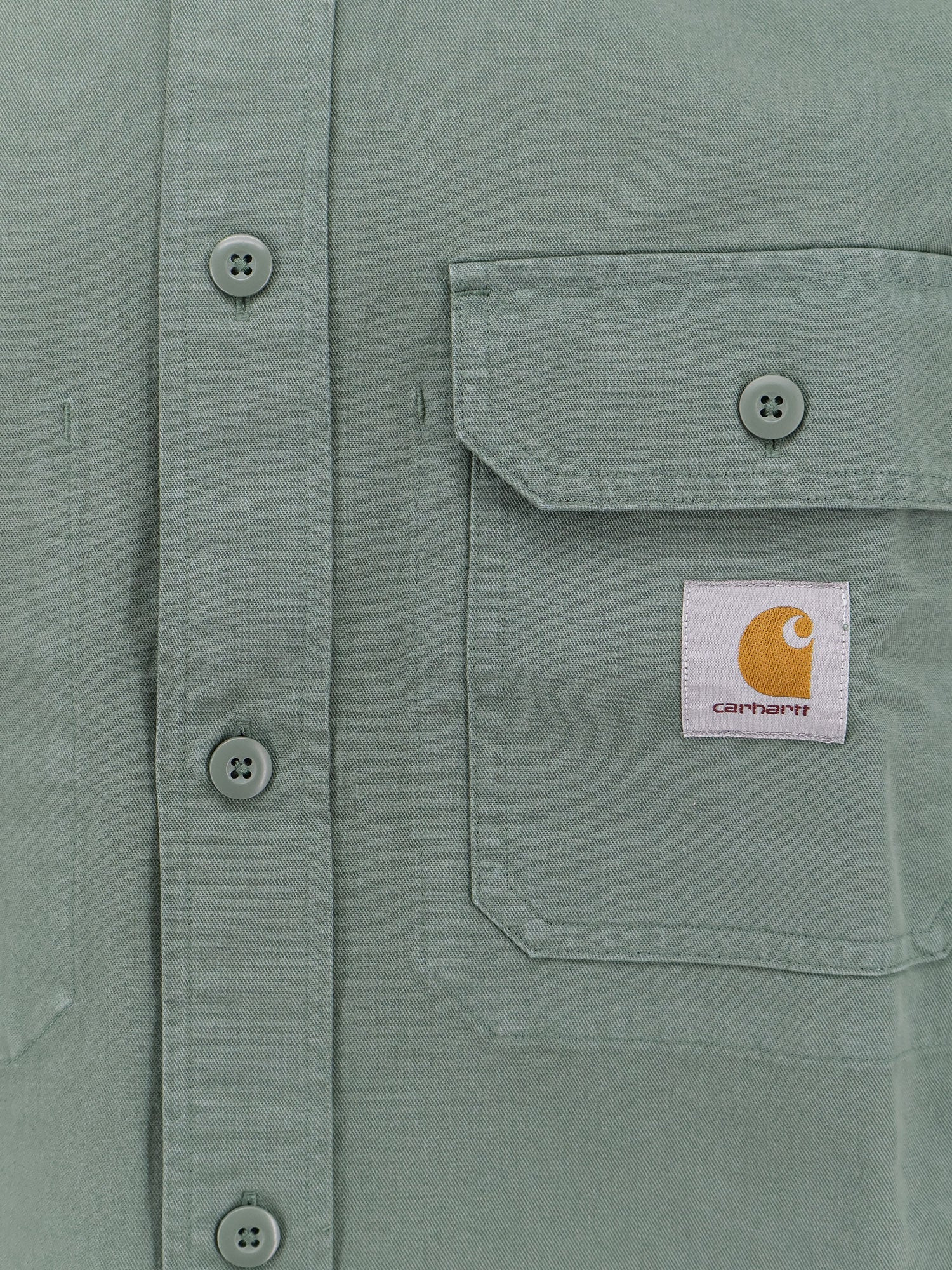 Carhartt Wip Cotton Shirt With Logo Patch - 3