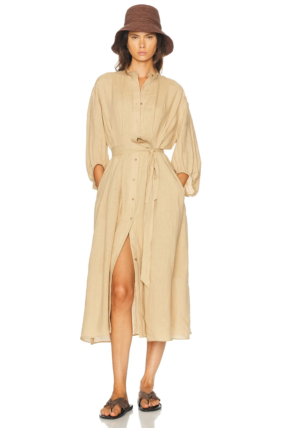Poet Sleeve Maxi Dress - 1