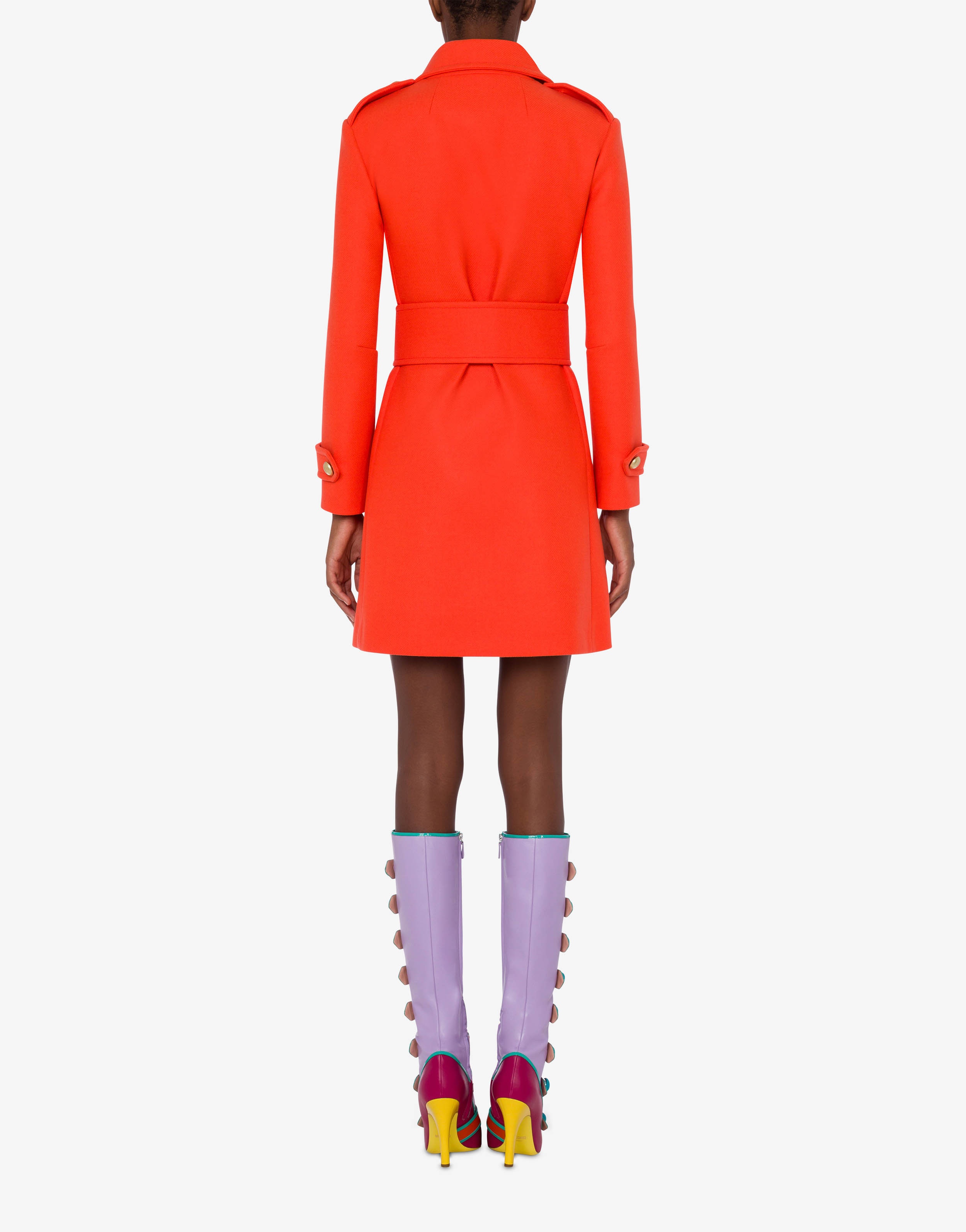 CLOTH COAT WITH BELT - 3