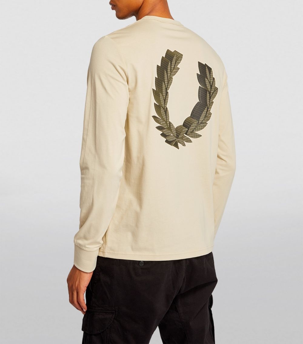 Fred Perry 3D Graphic Long-Sleeve T-Shirt | REVERSIBLE