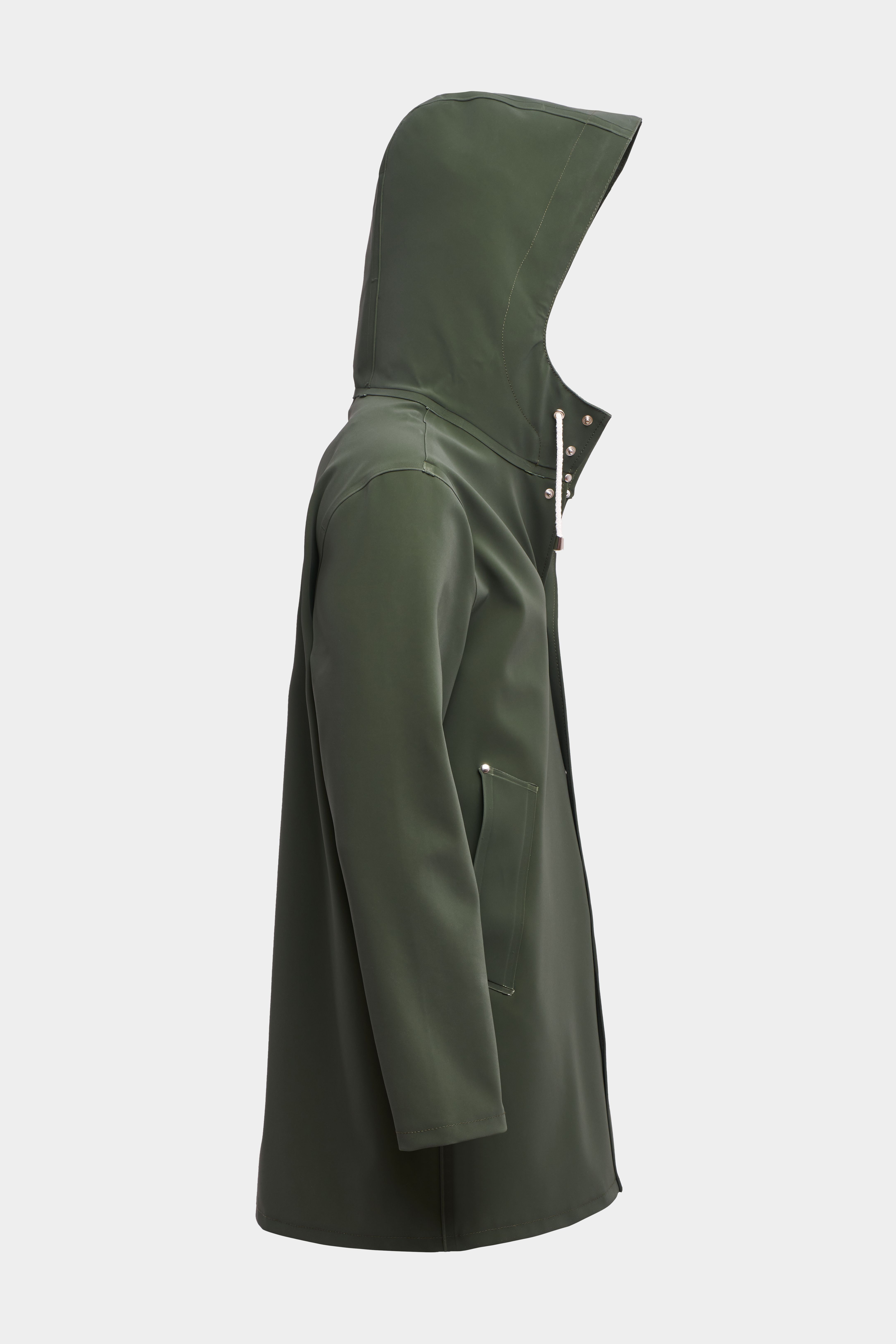 Stockholm Lightweight Matte Raincoat Green - 5
