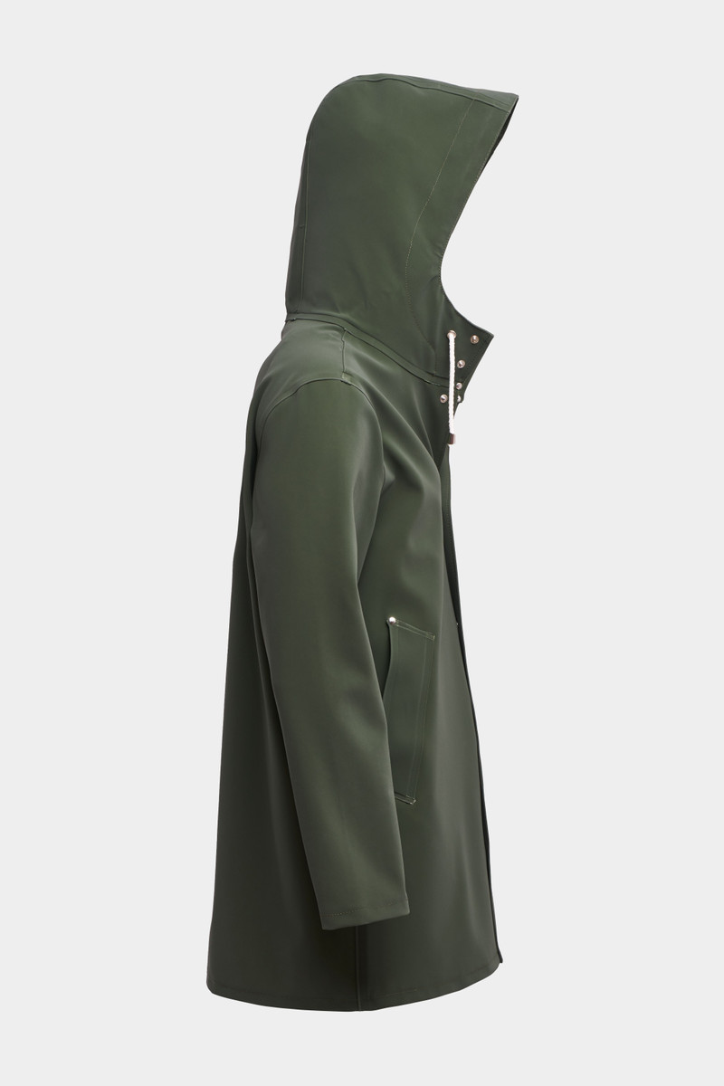 Stockholm Lightweight Matte Raincoat Green 5