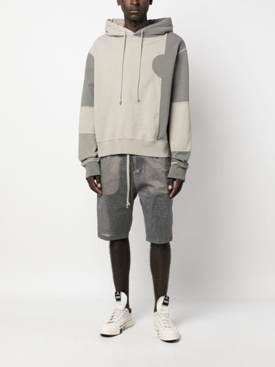 Rick Owens grid-pattern bermuda shorts outlook