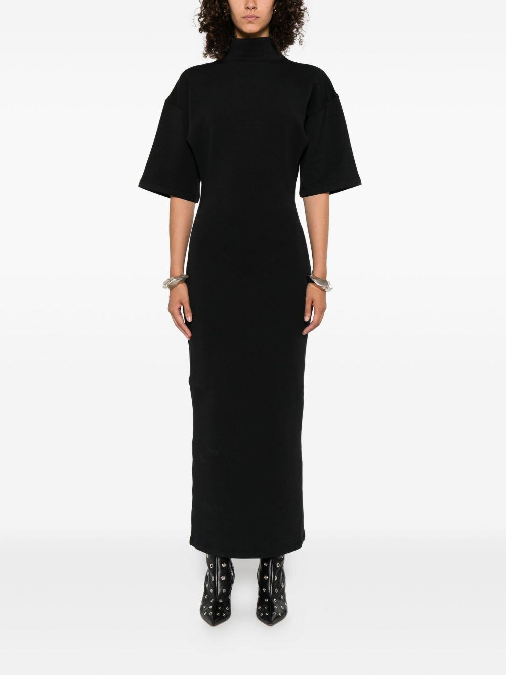 high-neck maxi dress - 3