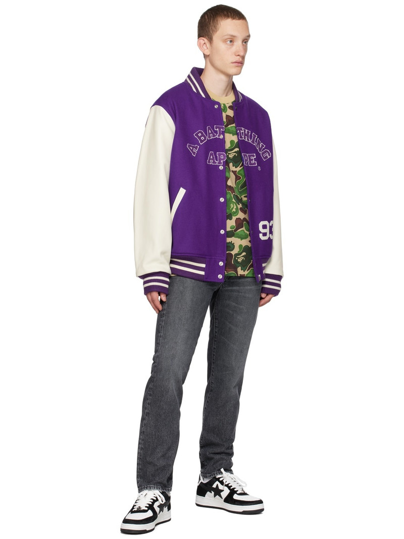 A BATHING APE® Green Art Camo Ape Head One Point T-Shirt outlook