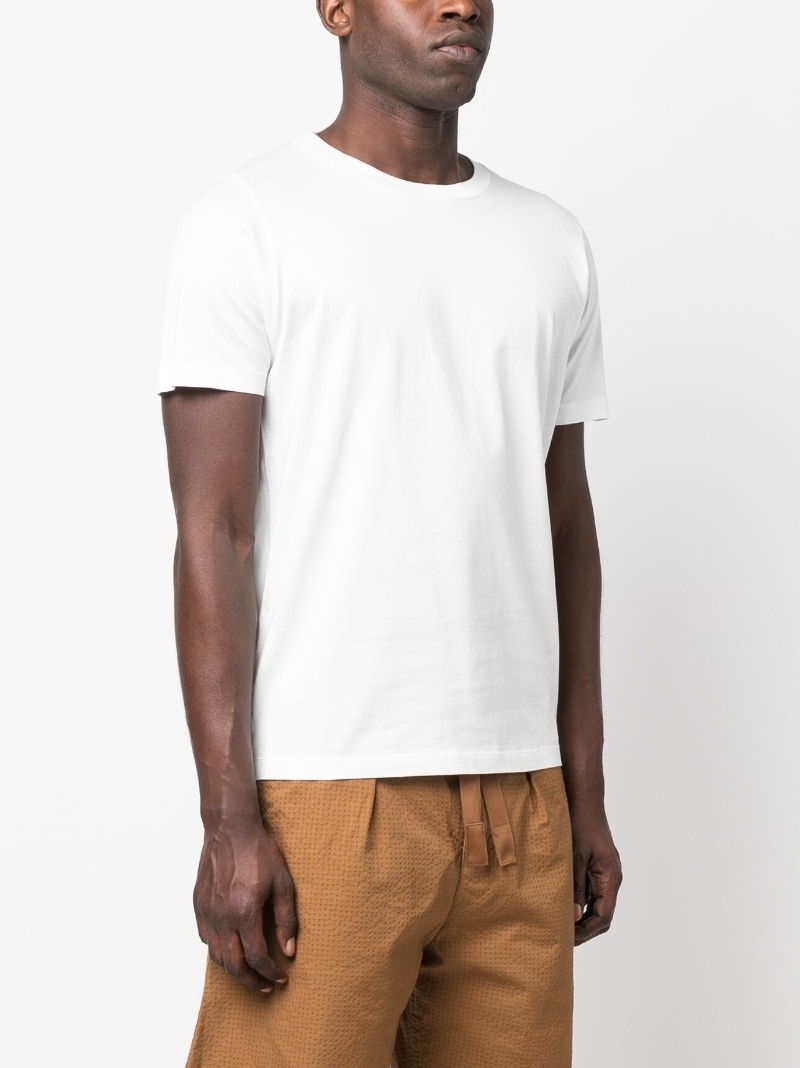 plain cotton T-shirt - 4