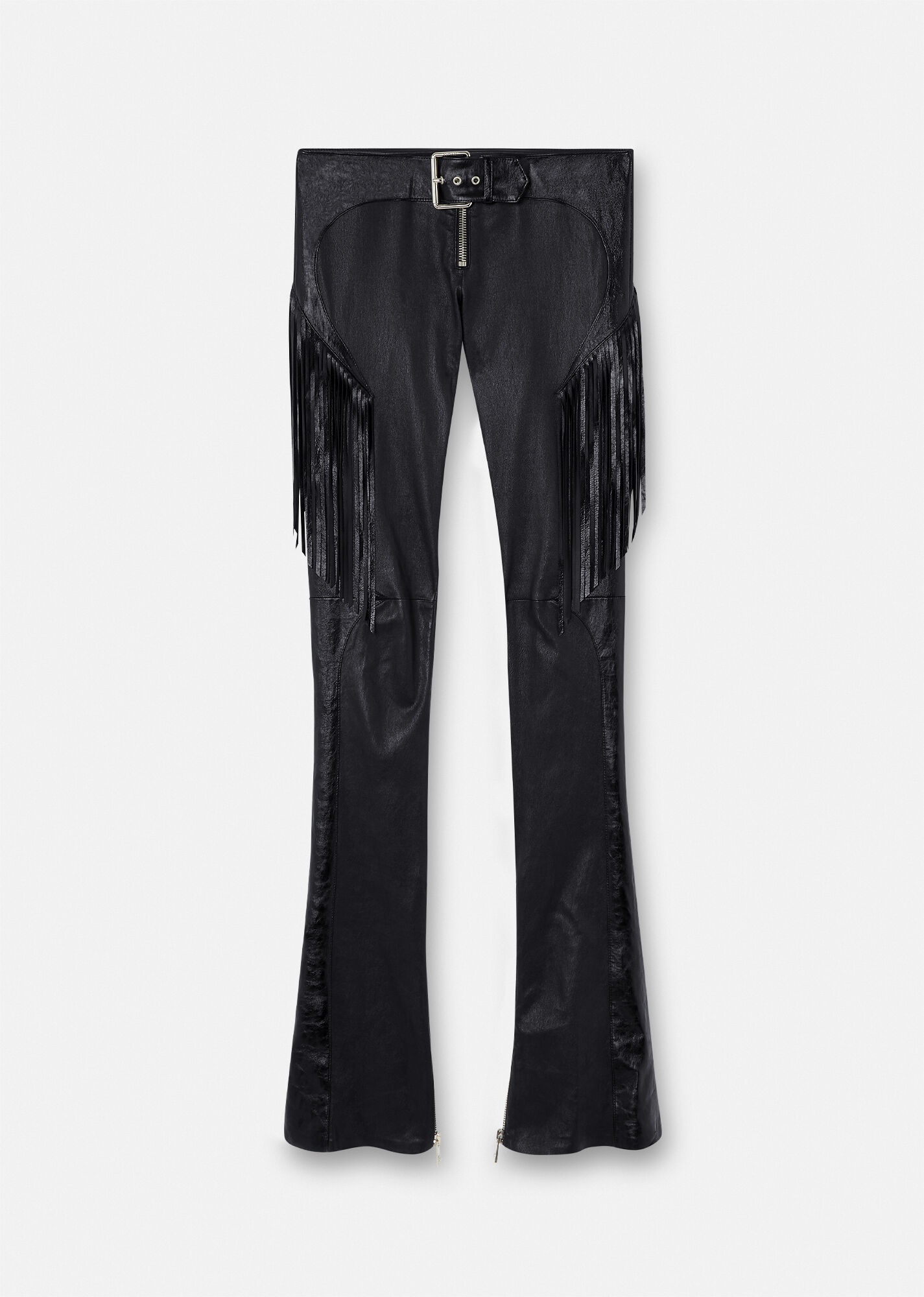 Fringed Leather Pants - 1