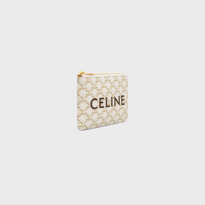 CELINE Coin & Card Pouch in Triomphe Canvas outlook