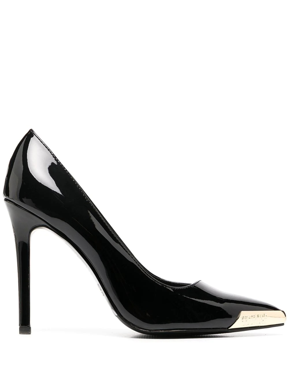 pointed toe cap detail pumps - 1