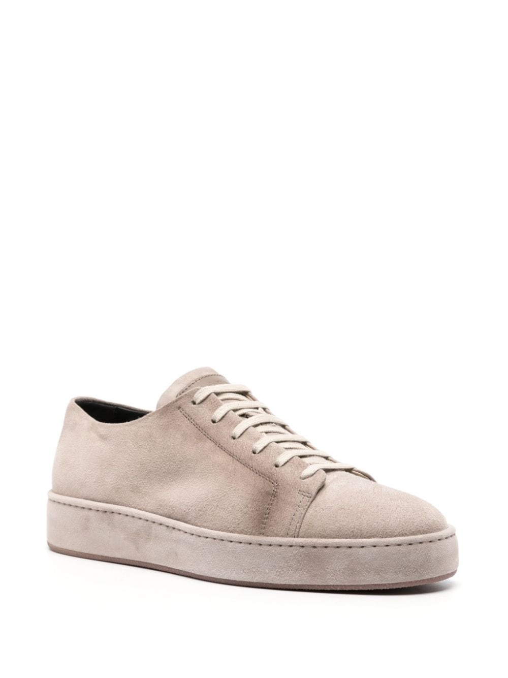 calf suede low-top sneakers - 2