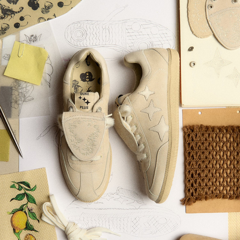 DUKE + DEXTER Plus Duke Off-White Suede Sneaker - Men's outlook